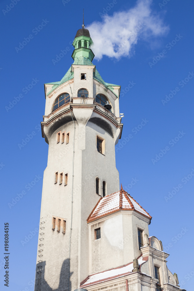 Sopot Lighthouse and blue sky