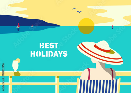 Summer holidays poster