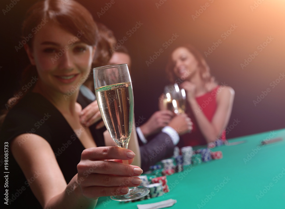 young beautiful woman playing in casino young beautiful woman playing in casino
