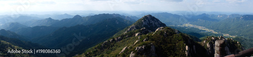 Panoramic view of Songnisan national park in Korea