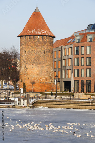 Swan Tower in Gdansk