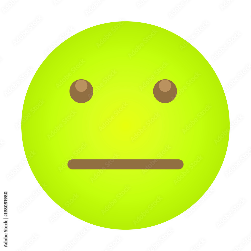 Smiley Emotionslos Smiley Emotionslos