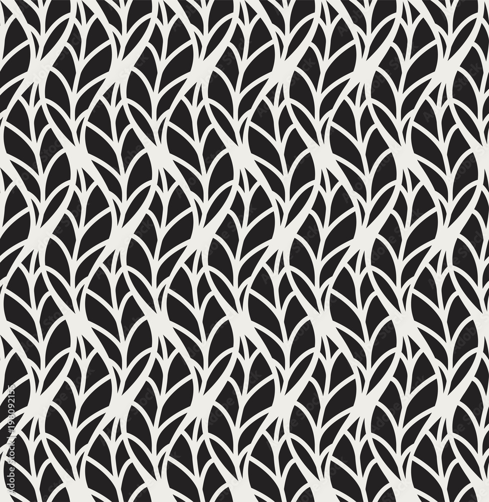Vector Leaf Seamless Pattern. Abstract leaves texture. Vector Leaf Seamless Pattern. Abstract leaves texture.
