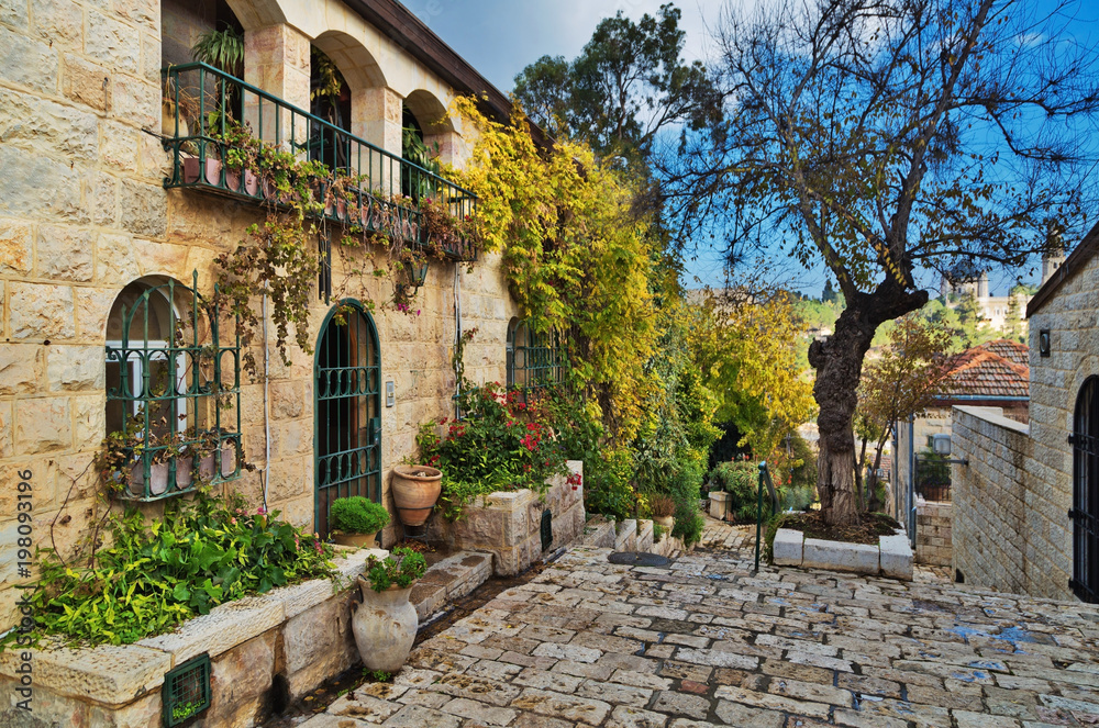 Fototapeta premium old houses in Jerusalem