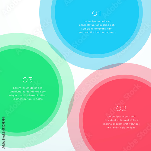 Abstract Vector Colorful Circle Diagram Background