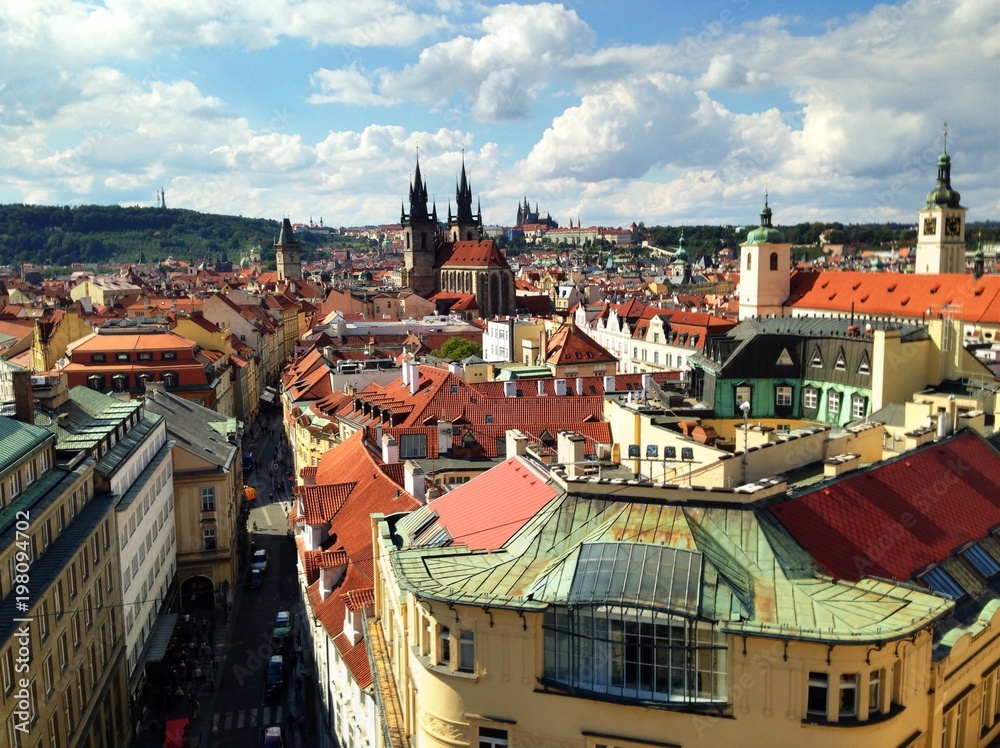 Obraz premium Prague seen from the Powder Tower