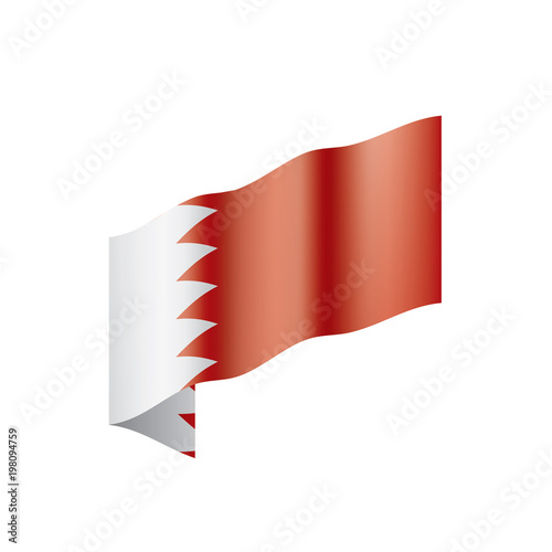 Bahrain flag, vector illustration