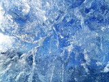Textured blue ice