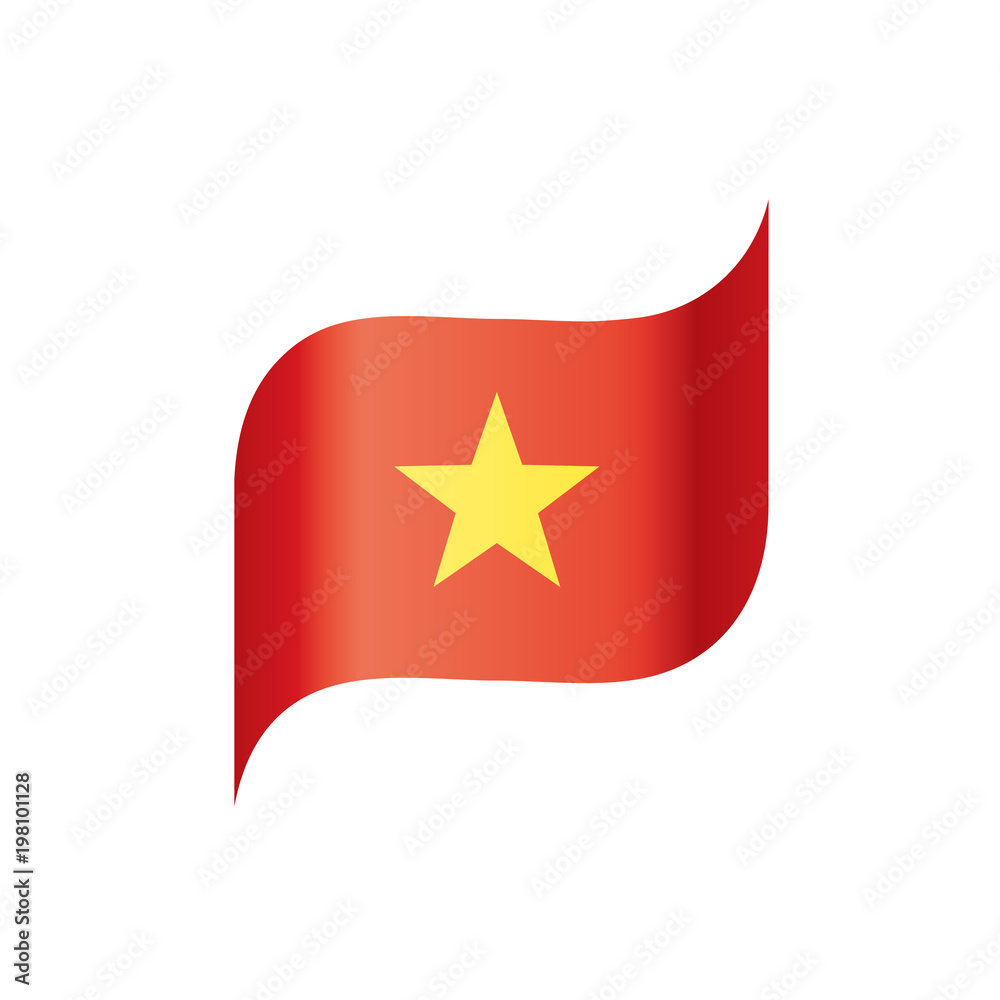 Vietnam flag, vector illustration Vietnam flag, vector illustration