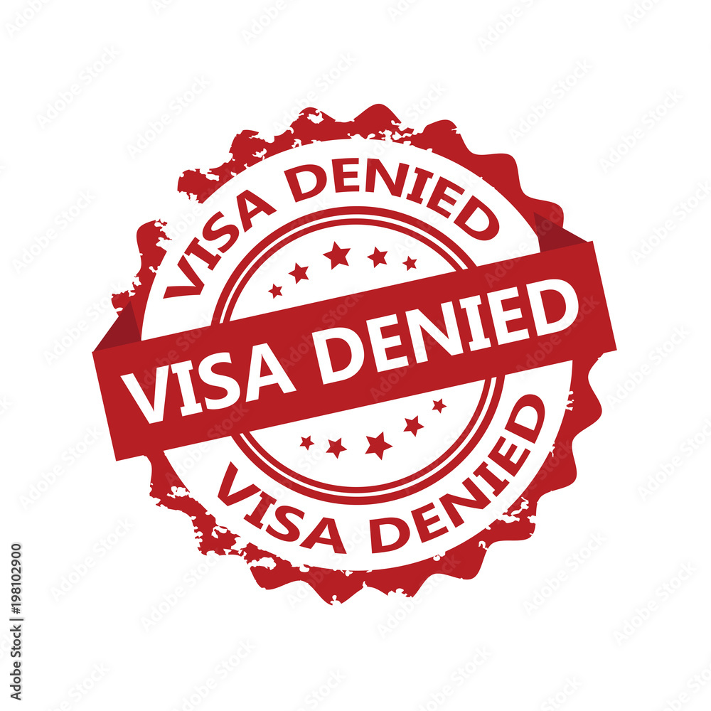 Visa denied grunge rubber stamp Visa denied grunge rubber stamp