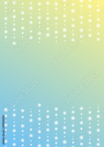 romantic sparkle abstract background, glitter star line with color gradient template, falling starry frame layout, vector illustration