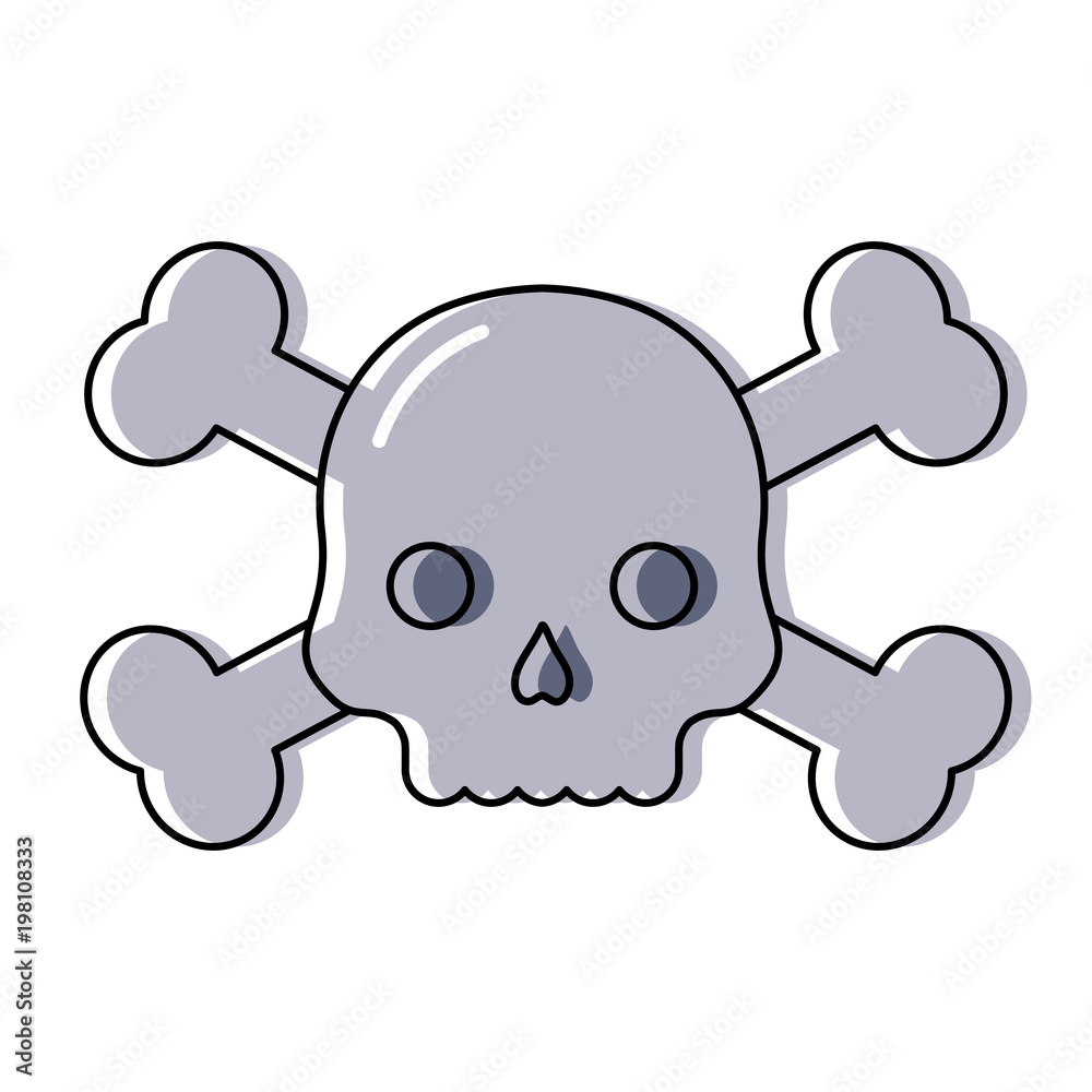 danger skull icon over white background, colorful design. vector illustration danger skull icon over white background, colorful design. vector illustration