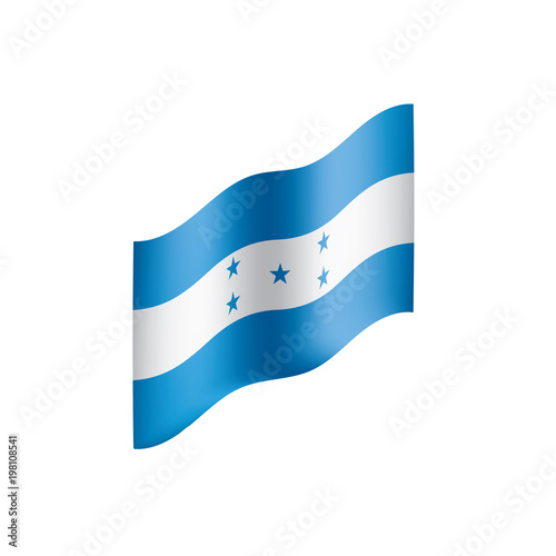 Honduras flag  vector illustration
