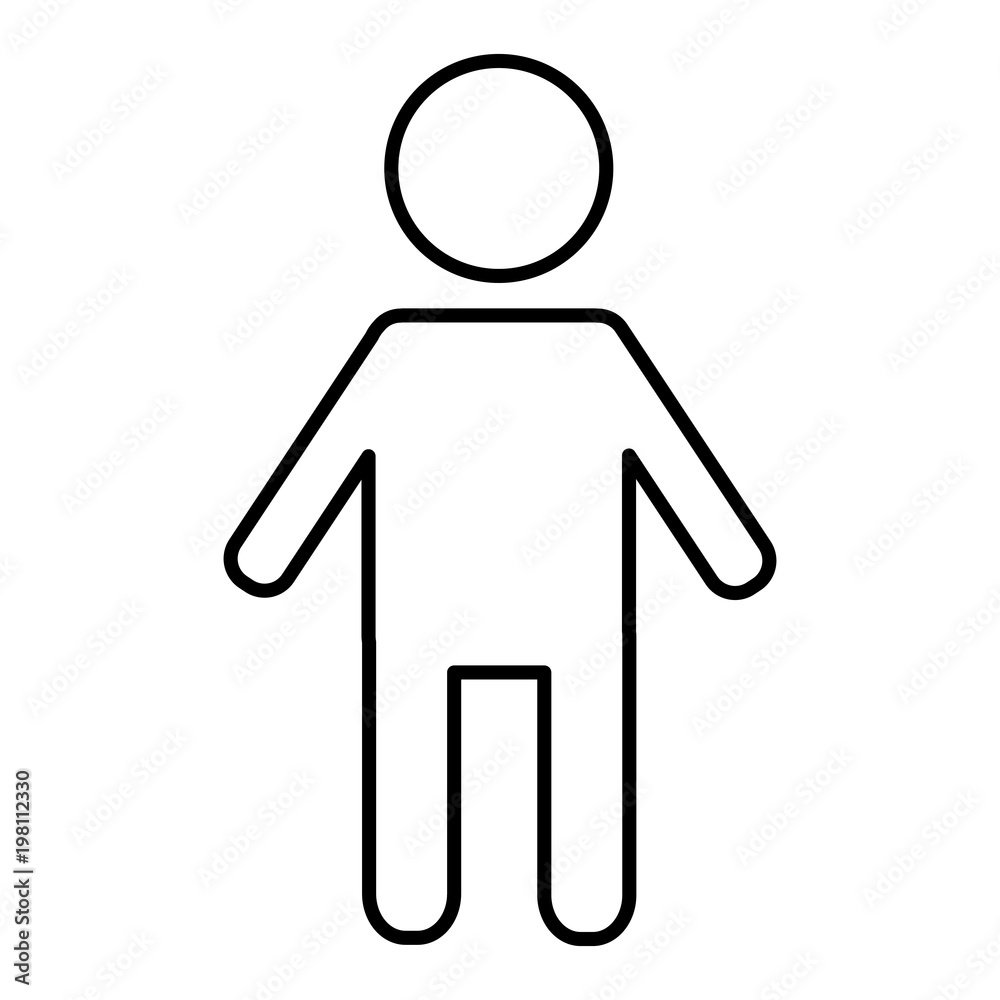 male pictogram symbol people man vector illustration outline design male pictogram symbol people man vector illustration outline design