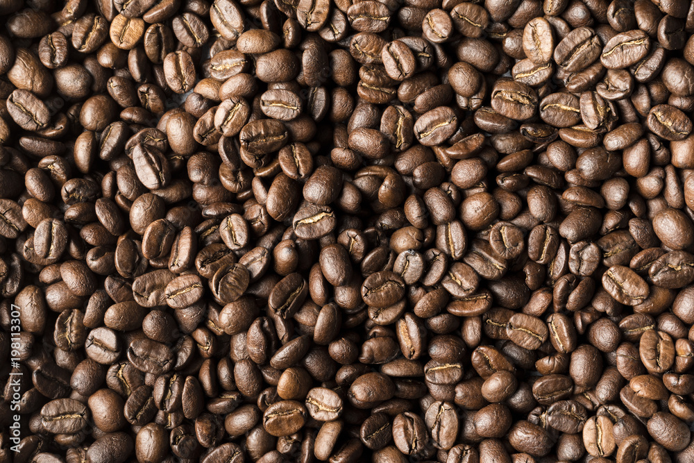 Texture of roasted ready to drink coffee close-up. Texture of roasted ready to drink coffee close-up.