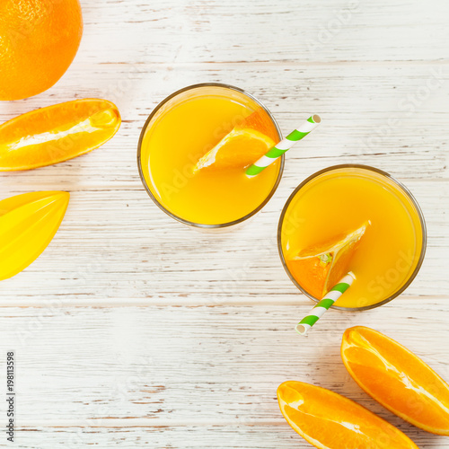 Orange Juice. Selective focus.