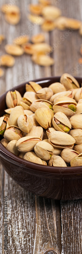 Sea Salt Roasted Pistachios. Selective focus. Sea Salt Roasted Pistachios. Selective focus.