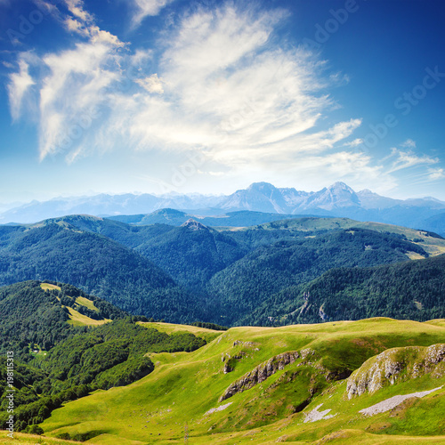 Fototapeta Naklejka Na Ścianę i Meble -  Serene view of the mountains in Montenegro