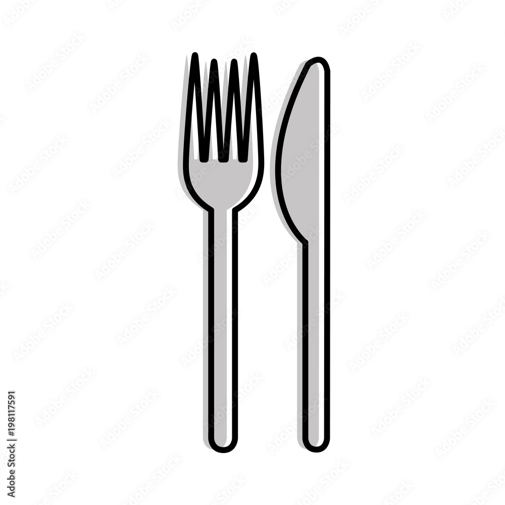 chicken fork and knife utensil image vector illustration chicken fork and knife utensil image vector illustration