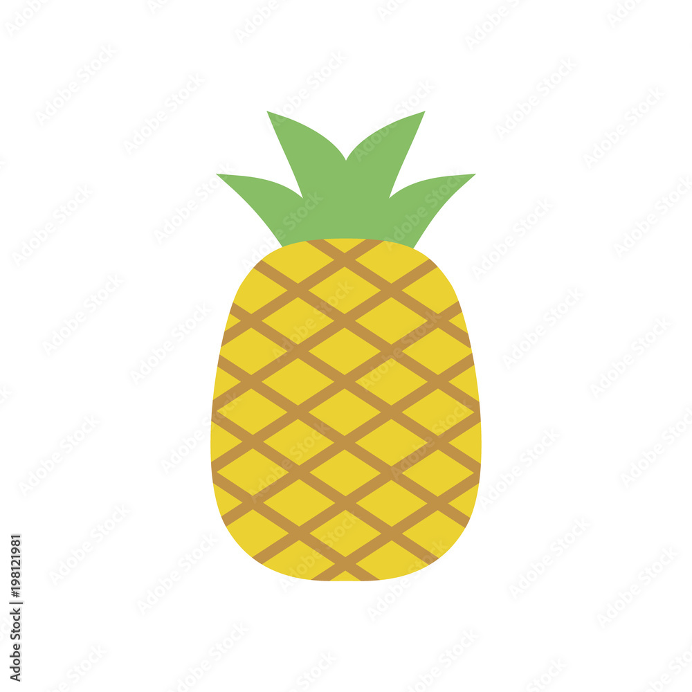 Pineapple icon, simple design, Pineappleicon clip art. Clipart cartoon fruit icon. Pineapple icon, simple design, Pineappleicon clip art. Clipart cartoon fruit icon.
