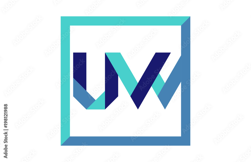 UW Square Ribbon Letter Logo UW Square Ribbon Letter Logo