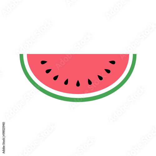 Watermelon icon  simple design  Watermelon icon clip art. Clipart cartoon fruit icon.