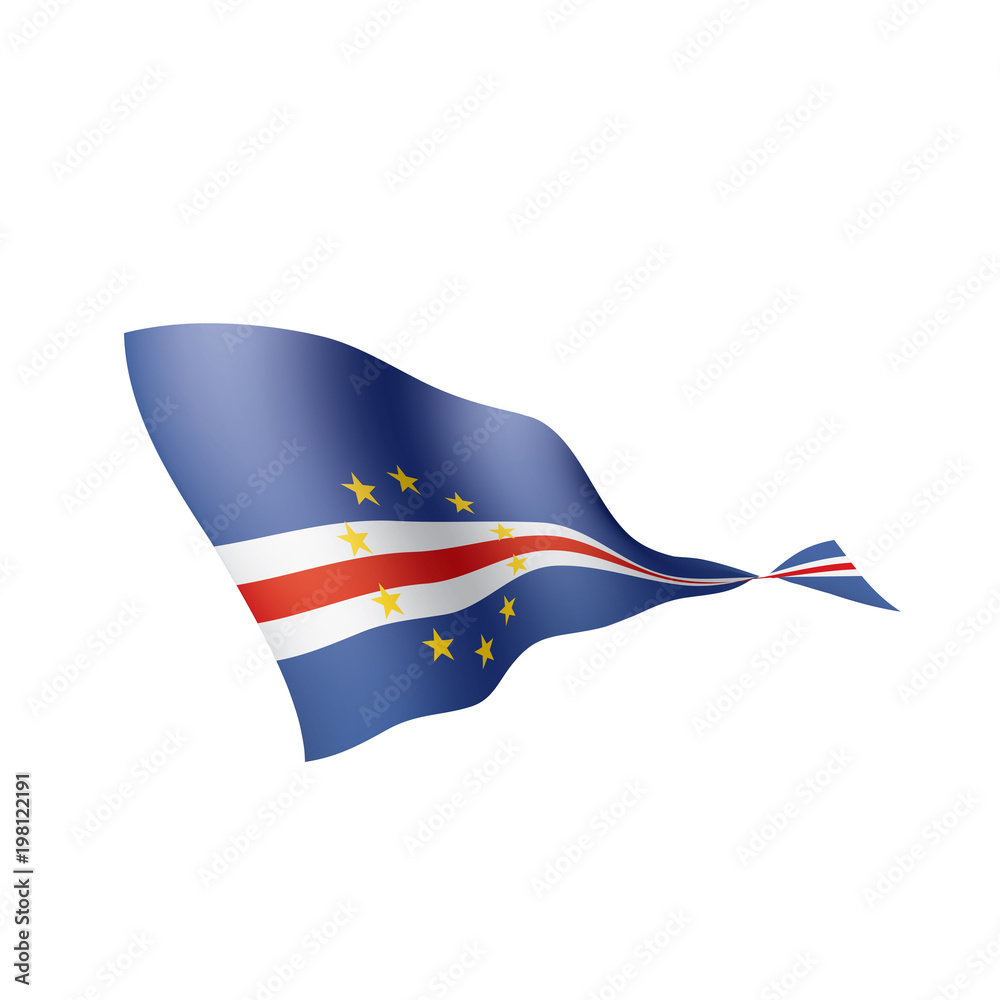 Cape Verde flag, vector illustration Cape Verde flag, vector illustration