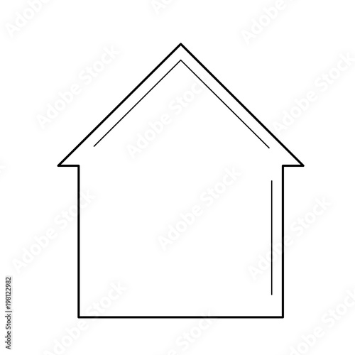 House vector line icon isolated on white background. House mortgage line icon for infographic, website or app.