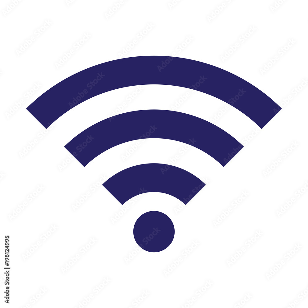 Wifi isolated vector icon on white background Wifi isolated vector icon on white background