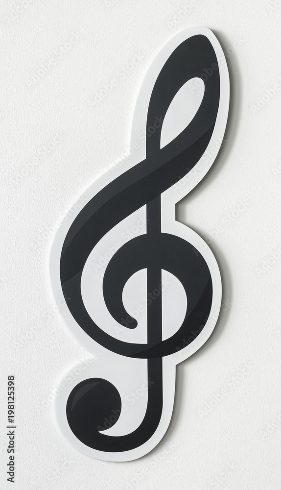 Musical note audio cut out icon Musical note audio cut out icon