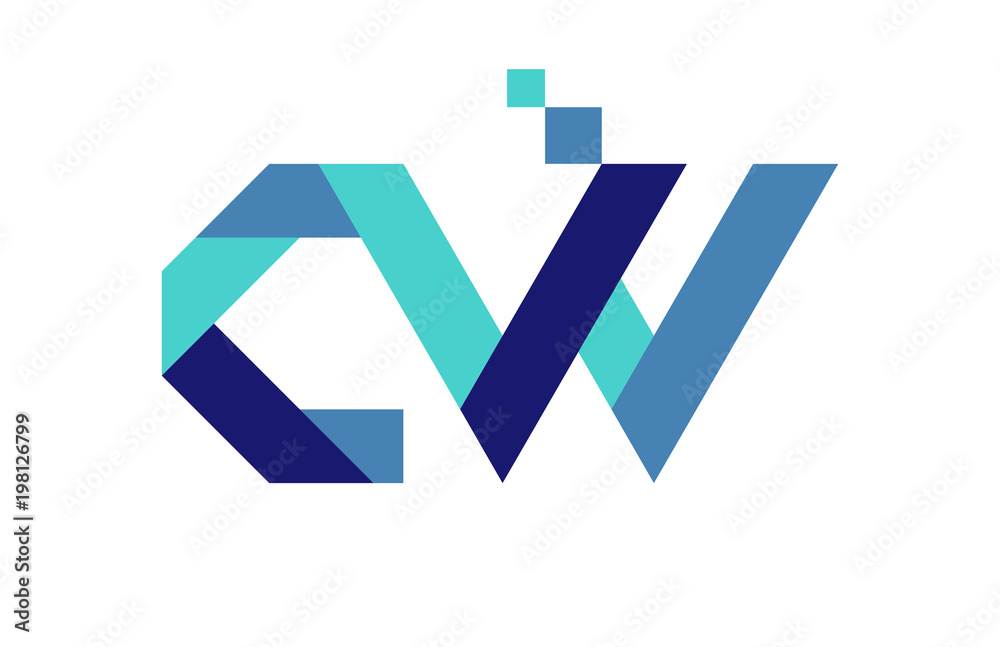 CW Digital Ribbon Letter Logo
CW Digital Ribbon Letter Logo
