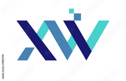 XW Digital Ribbon Letter Logo
 photo