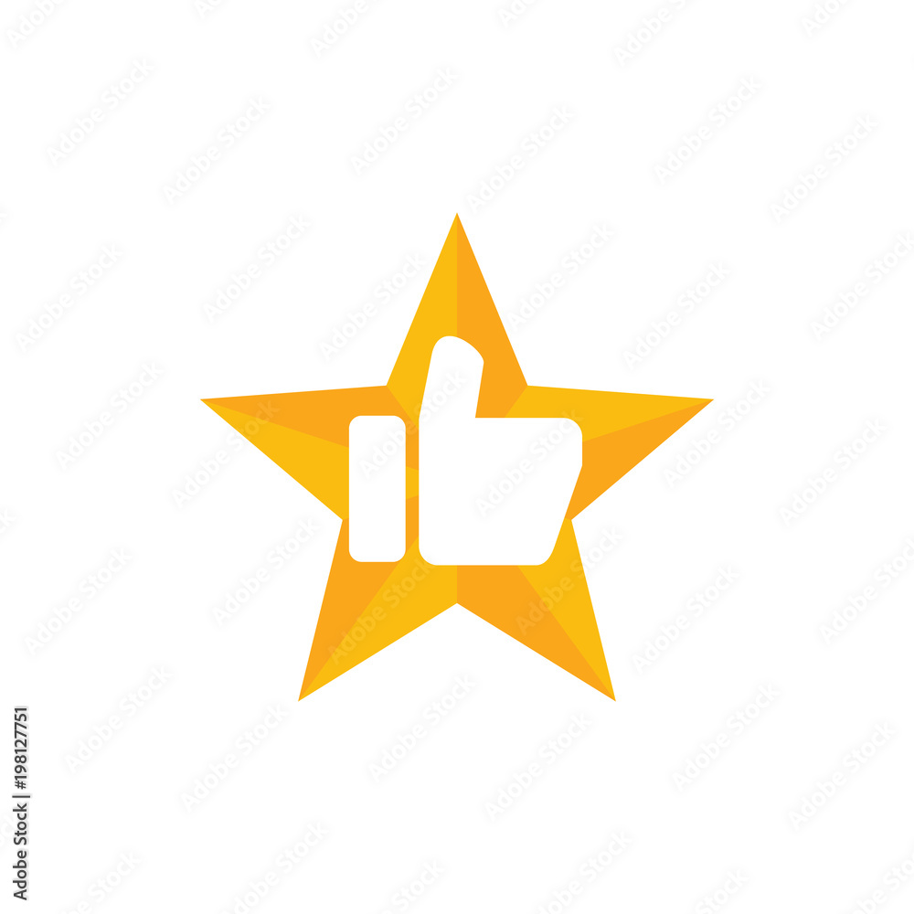 Obraz premium Best Star Logo Icon Design