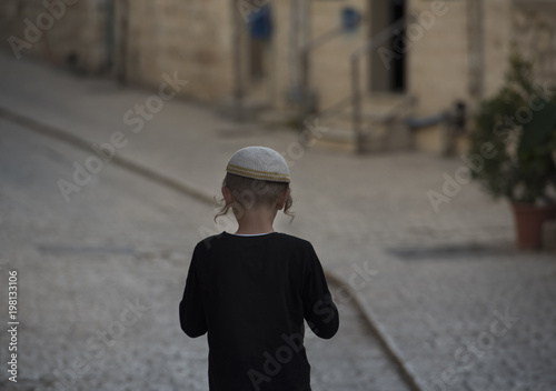 Jewish Boy Playing