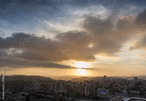 Sunrise Over Jerusalem  Israel