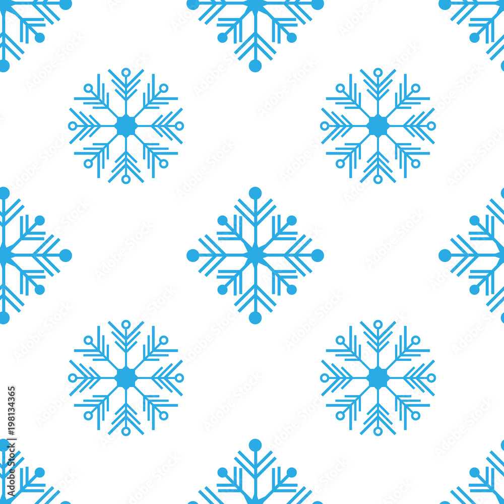 Seamless vector pattern with detailed snowflakes Seamless vector pattern with detailed snowflakes