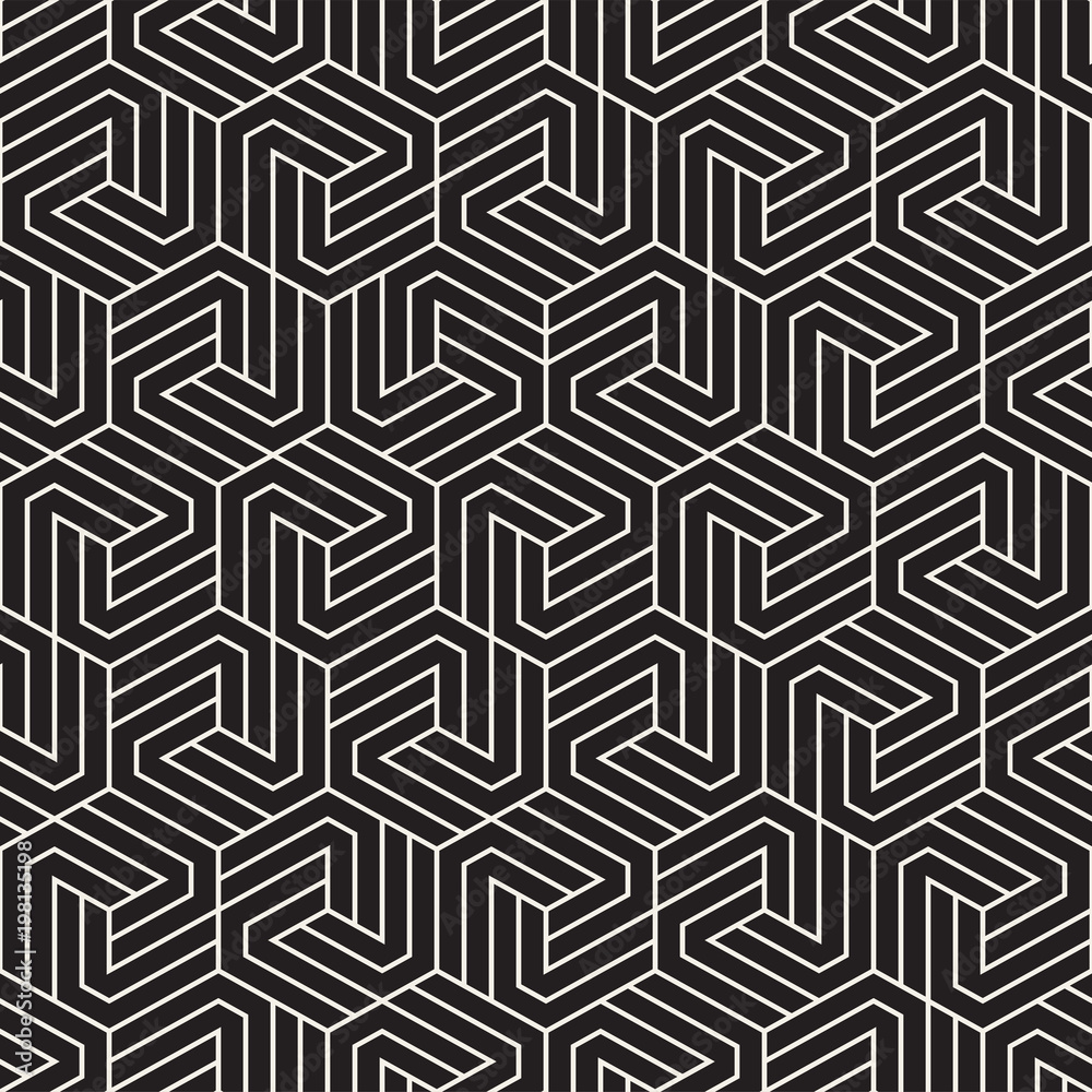 Vector seamless abstract shapes pattern. Modern stylish stripes texture. Repeating geometric tiles Vector seamless abstract shapes pattern. Modern stylish stripes texture. Repeating geometric tiles