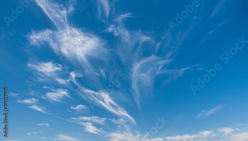 Blue sky background with clouds