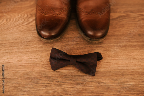  Bowtie & Shoes, Grooming, Wedding Preparation