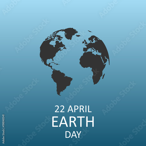 Vector image of earth day,April 22.