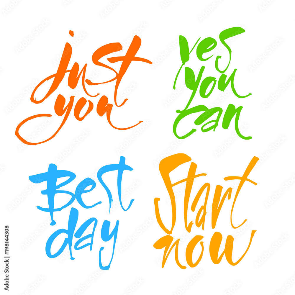 Obraz premium Motivational lettering positive message