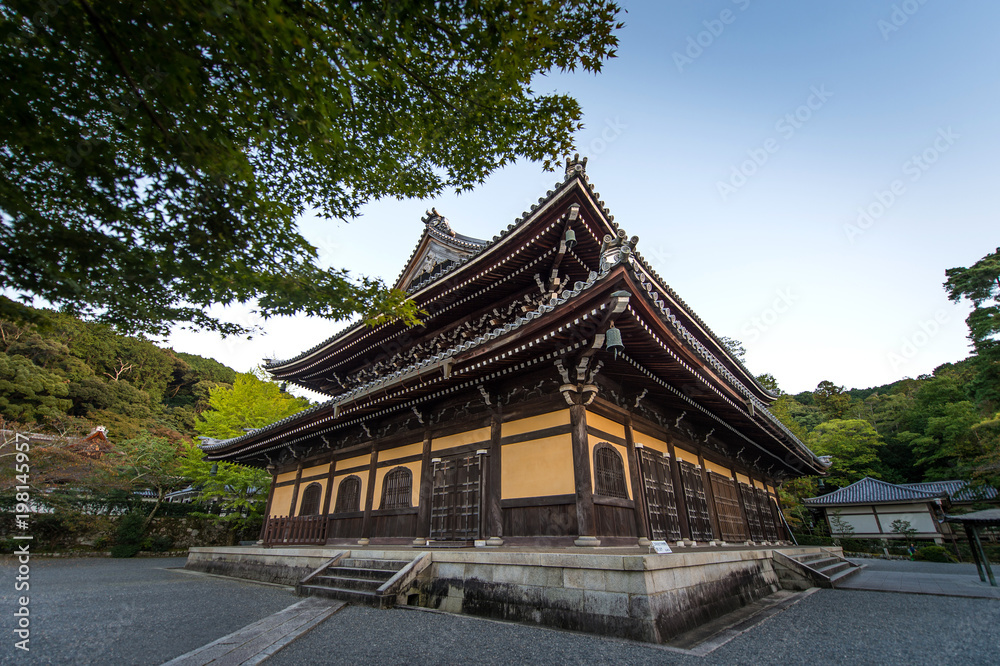Travel beautiful architecture of temples in Japan.
