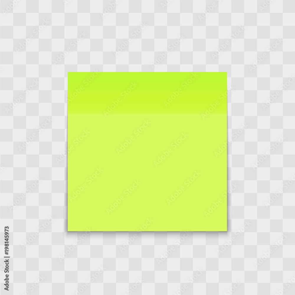 Post note paper sticker pin on transparent background. Vector. Post note paper sticker pin on transparent background. Vector.