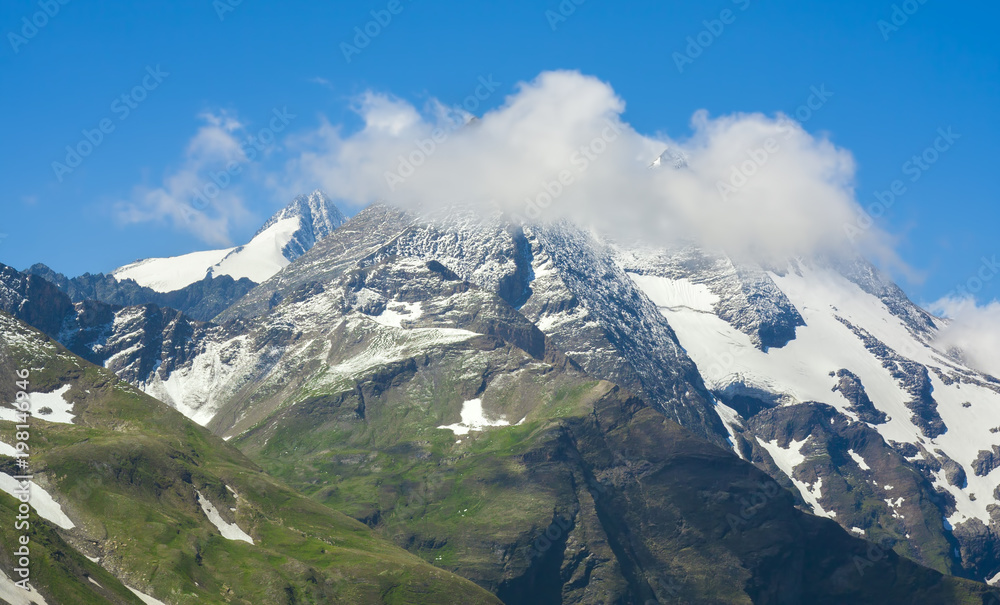 Grossglockner peak in Austria. summer view