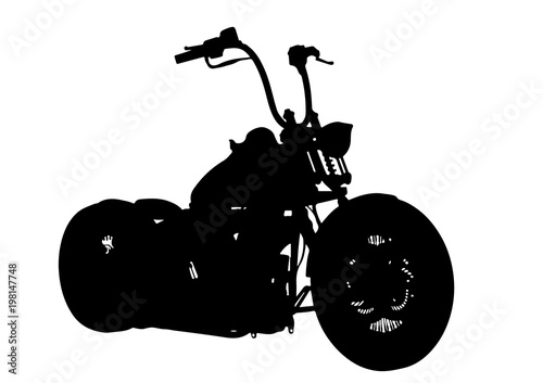 silhouette of motorcycle vector