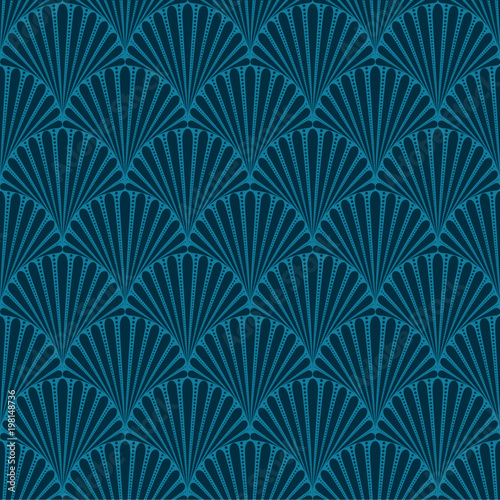 Wavy background. Seamless pattern. Vector. なみなみパターン