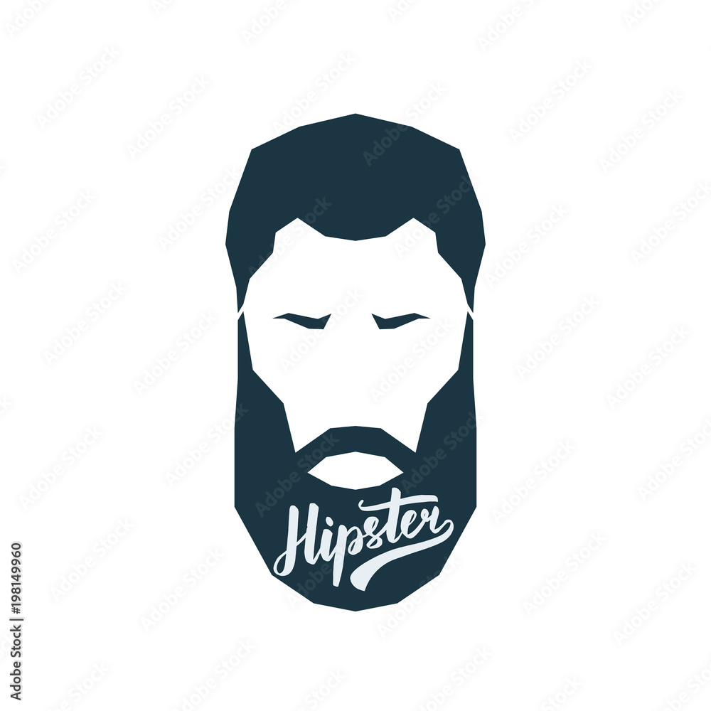 Avatar hipster with beard. Vector illustration. Avatar hipster with beard. Vector illustration.