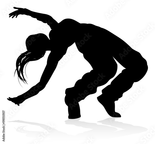 Street Dance Dancer Silhouette photo