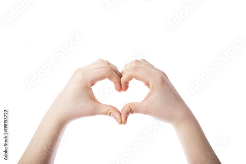 Heart shaped hands