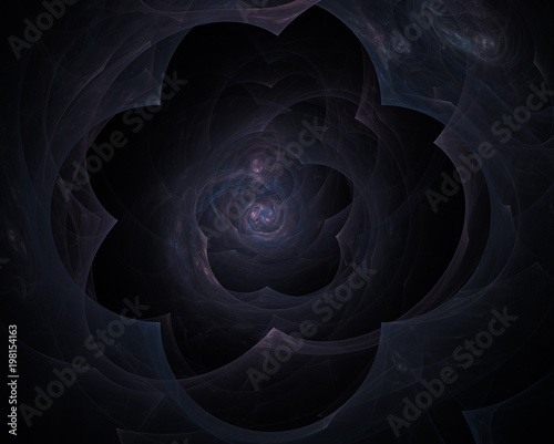 Abstract background. Fractal flower